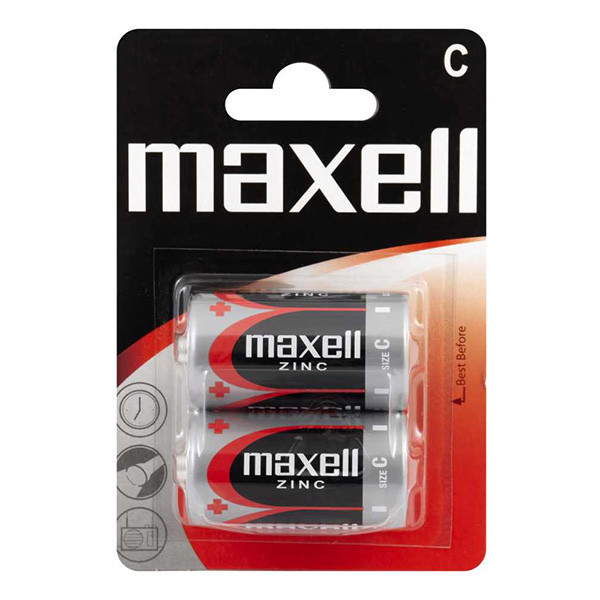 Maxell Jednorázová zinková baterie C, 2-pack