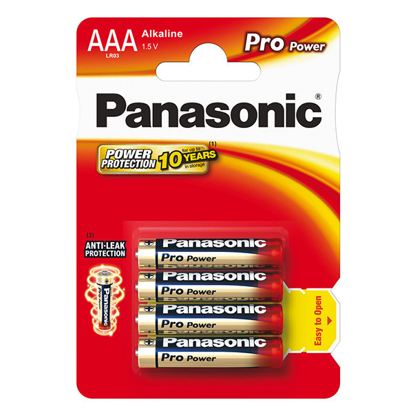 Panasonic Jednorázová alkalická baterie AAA, 4-pack