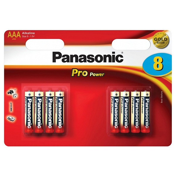 Panasonic Jednorázová alkalická baterie AAA, 8-pack