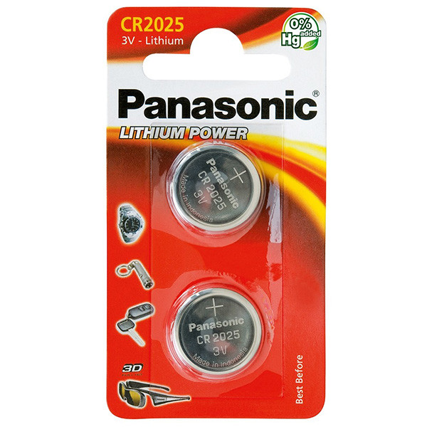Panasonic Jednorázová lithiová baterie CR2025, 2-pack