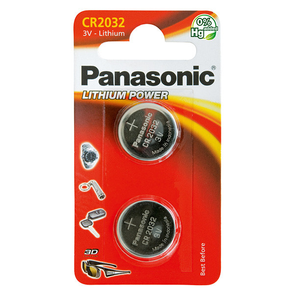Panasonic Jednorázová lithiová baterie CR2032, 2-pack