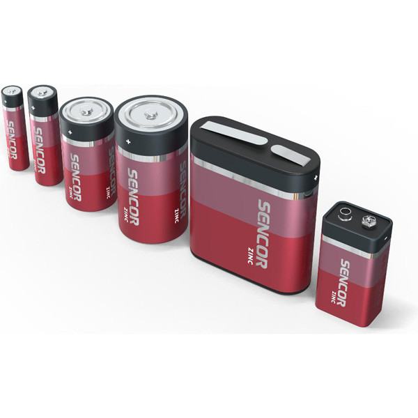 Sencor Jednorázová zinkouhlíková baterie C, 2-pack