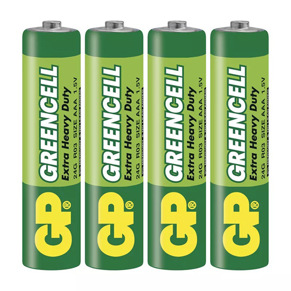 GP Jednorázová zinkochloridová baterie AAA, 4-pack