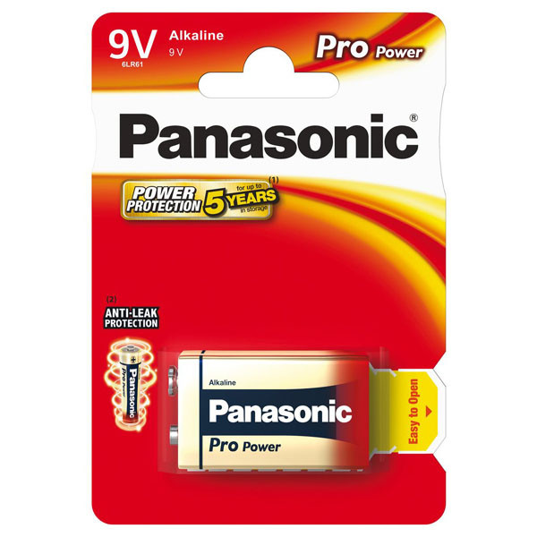 Panasonic Jednorázová alkalická baterie 9V, 1-pack