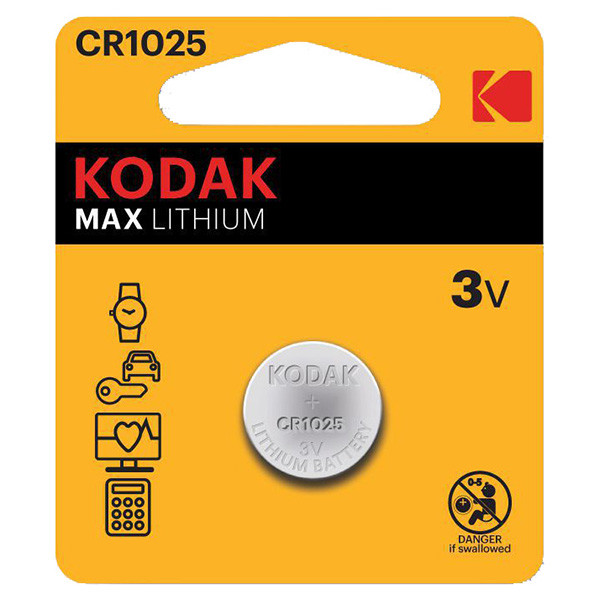 Kodak MAX Jednorázová lithiová baterie CR1025, 2-pack