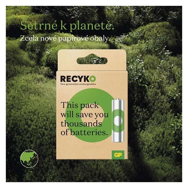 GP Nabíjecí Ni-MH baterie AA, 2-pack