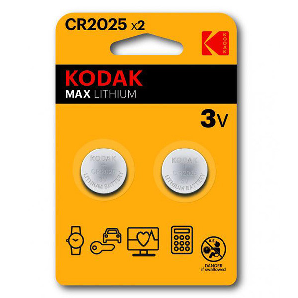 Kodak MAX Jednorázová lithiová baterie CR2025, 2-pack