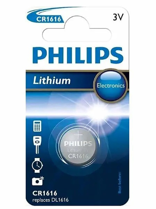 PHILIPS Jednorázová lithiová baterie CR1616, 1-pack