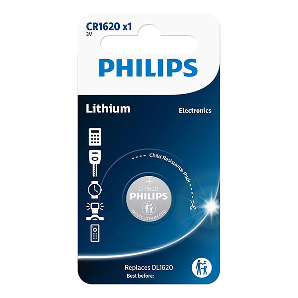 PHILIPS Jednorázová lithiová baterie CR1620, 1-pack