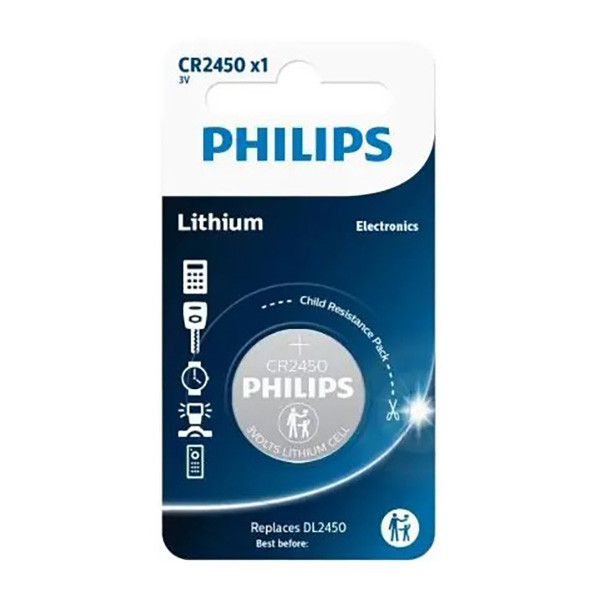 PHILIPS Jednorázová lithiová baterie CR2450, 1-pack