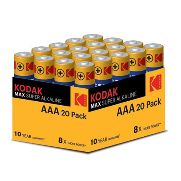 Kodak MAX SUPER Jednorázová alkalická baterie AAA, 20-pack
