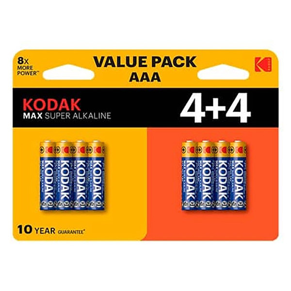 Kodak MAX SUPER Jednorázová alkalická baterie AAA, 8-pack
