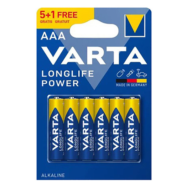 Varta Jednorázová alkalická baterie AAA, 6-pack