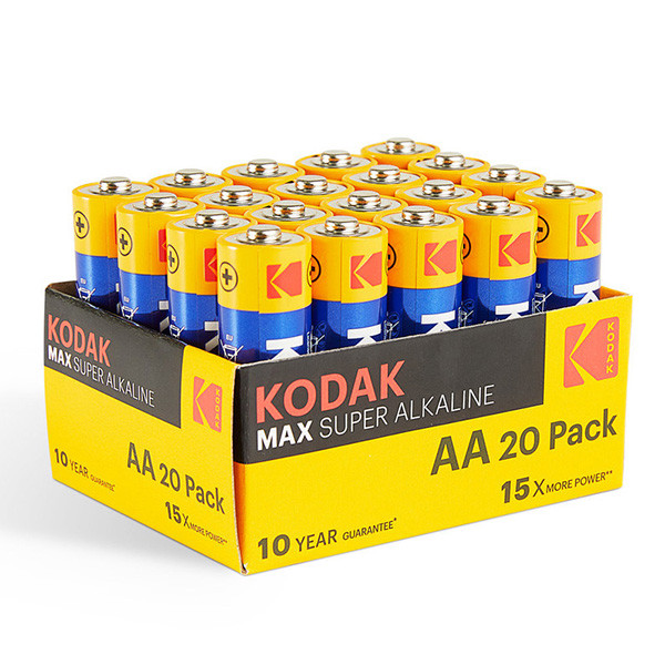 Kodak MAX SUPER Jednorázová alkalická baterie AA, 20-pack
