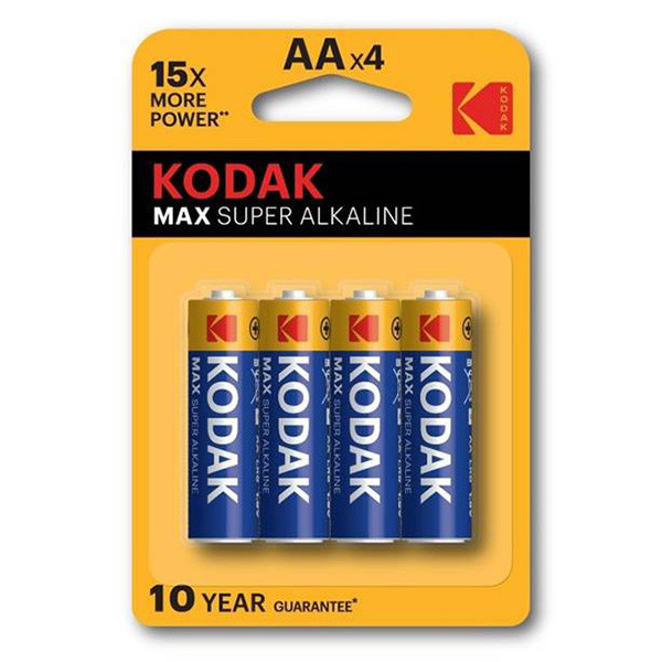 Kodak MAX SUPER Jednorázová alkalická baterie AA, 4-pack