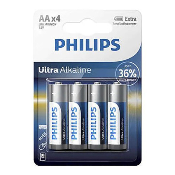 PHILIPS ULTRA Jednorázová alkalická baterie AA, 4-pack