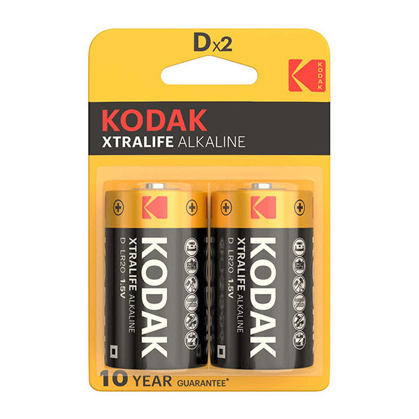 Kodak XTRALIFE Jednorázová alkalická baterie LR20, 2-pack