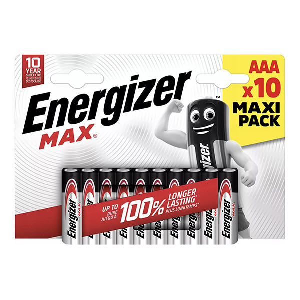 ENERGIZER MAX Jednorázová alkalická baterie AAA, 10-pack