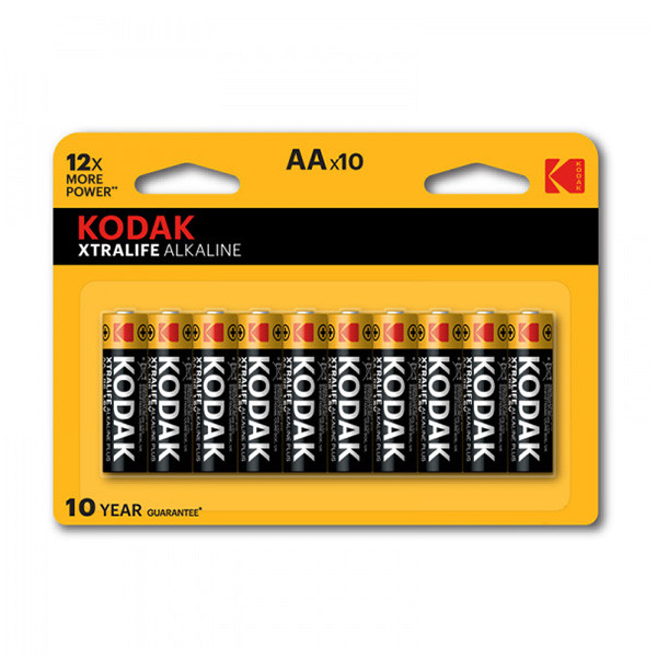 Kodak XTRALIFE Jednorázová alkalická baterie AA, 10-pack