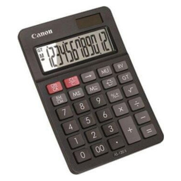 Canon kalkulačka AS-120 II EMEA, 4722C002, černá, stolní, dvanáctimístná