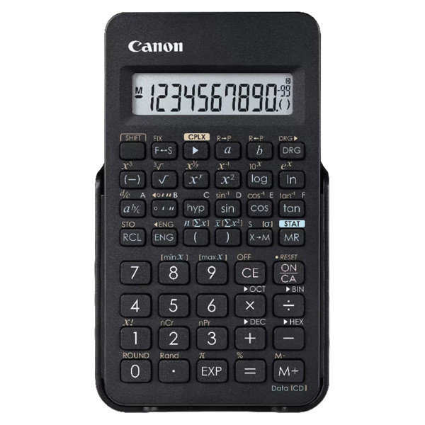 Canon kalkulačka F-605G HWB EMEA, 0891C004, černá, vědecká, dvanáctimístná, goniometrické funkce, logaritmické funkce