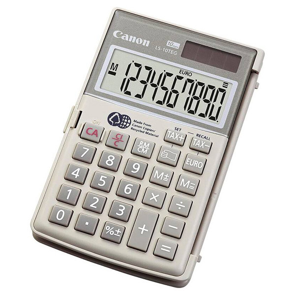 Canon kalkulačka LS-10TEG DBL, šedá, kapesní, desetimístná
