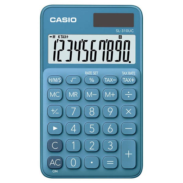 Casio Kalkulačka SL 310 UC BU, modrá, desetimístná, duální napájení