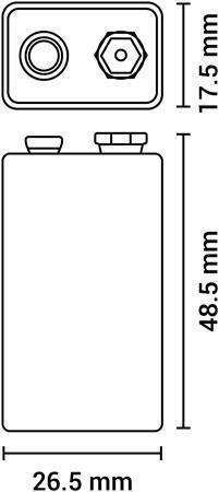 Baterie "Heavy Duty", 9V, zinkouhlíková, 1 ks, AGFAPHOTO APF9VS
