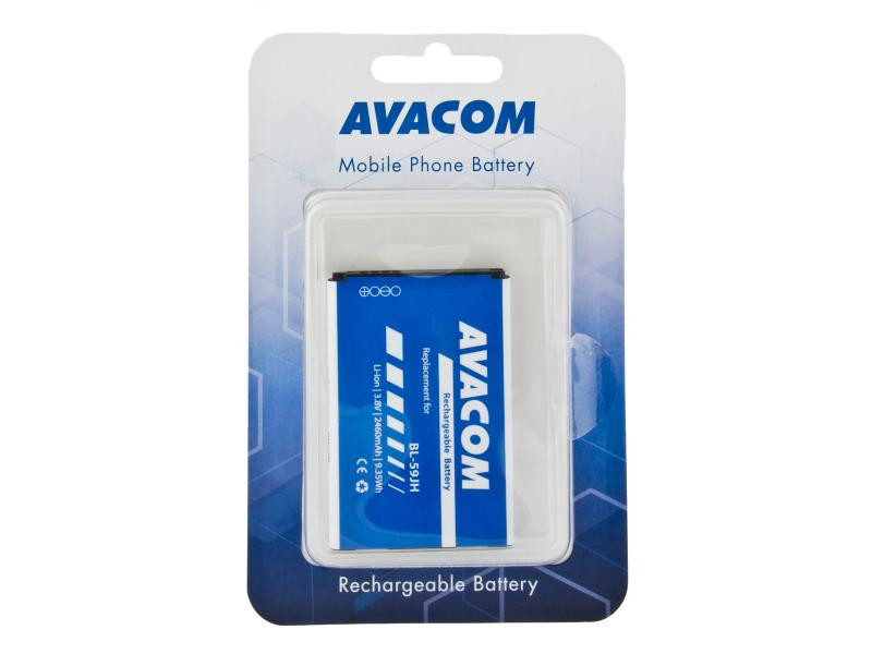 Avacom baterie pro LG Optimus L7 II, Li-Ion, 3.8V, GSLG-P710-2460, 2460mAh, 9.3Wh, Náhrada za LG BL-59JH