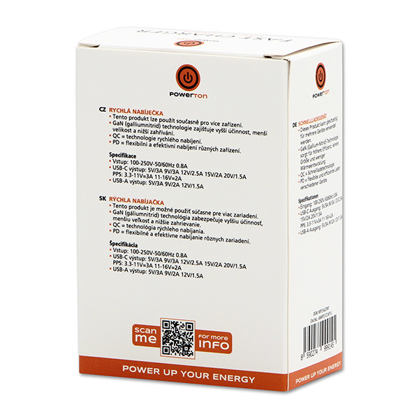Powerton ENERGY VOLTIX Síťový adaptér 33W, 2 porty, USB-C, USB-A