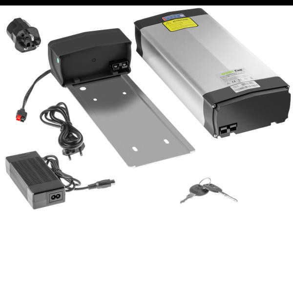 Green Cell baterie s nabíječkou, 36V 20Ah Li-Ion pro kola s Rear Rack