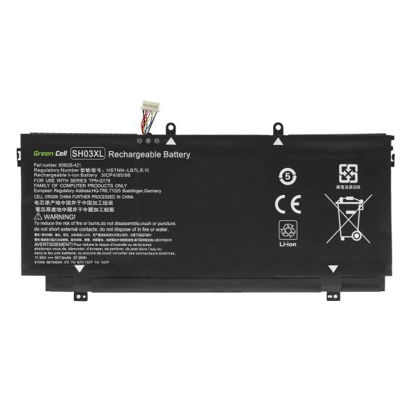 Green Cell baterie SH03XL pro HP Spectre x360 13-AC 13-W 13-W050NW 13-W071NW