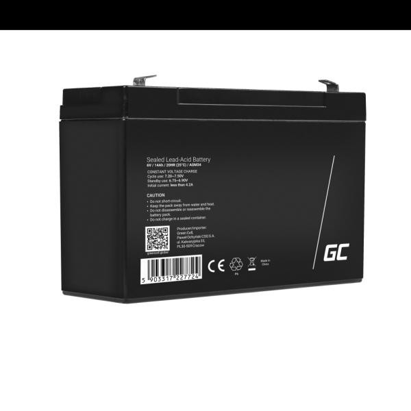 Akumulátor AGM Green Cell 6V 14Ah