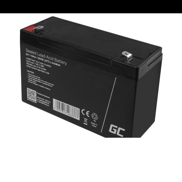 baterie AGM VRLA Green Cell 6V 6V 15Ahh