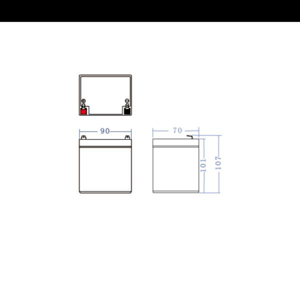 Green Cell AGM baterie 12V 4.5Ah