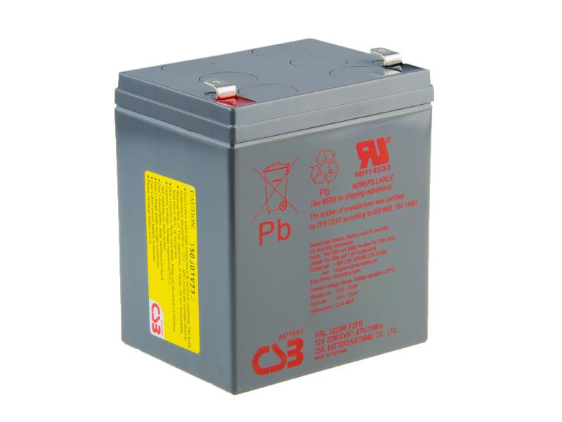 CSB olověný akumulátor HighRate, 12V, 5.5Ah, HRL1223WF2