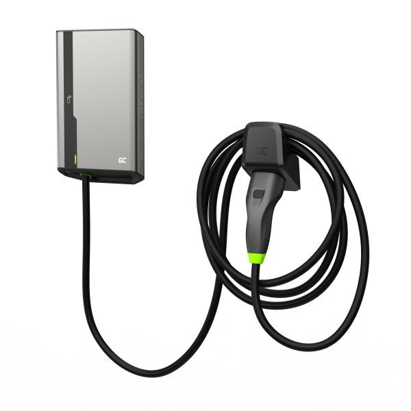 Greencell HabuDen Wallbox 22kW 32A 7.5m NFC kabel Type 2 Smart EV nabíjení stanice s GC App Bluetooth WiFi