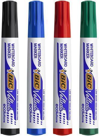Popisovač na tabuli "Velleda ecolutions", 4 barvy, 1,4 mm, kuželový hrot, BIC 8757151