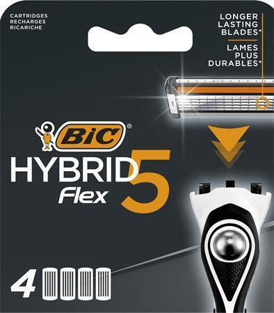 Náhradní hlavice do pánského holicího strojku "HYBRID 5", 4 ks, BIC 921179