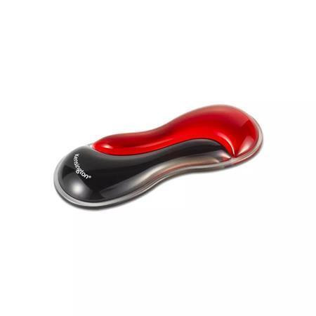 Opěrka zápěstí pro myš/trackball "Slim DuoGel", černo-červená, gelová výplň, KENSINGTON K62440WW