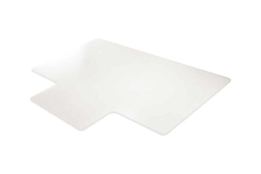 Podložka pod židli, mléčná, na koberec, tvar L, 150x120 cm, BSM