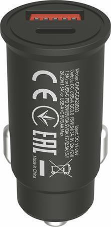 Nabíječka do auta "C-20B03", USB-C/USB-A, QC 3.0 18W, PD 30W, CANYON CNS-CCA20B03