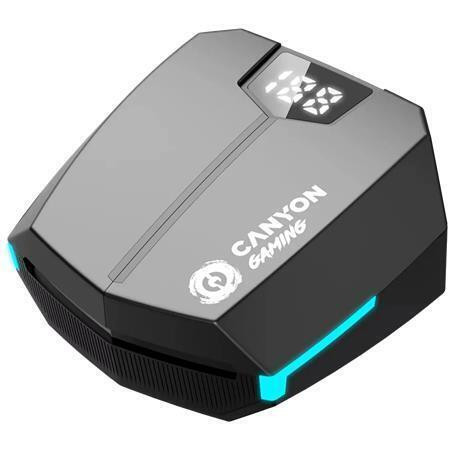 Sluchátka ''DoubleBee GTWS-2'', černá, bezdrátová, Bluetooth 5.3, herní, CANYON CND-GTWS2B
