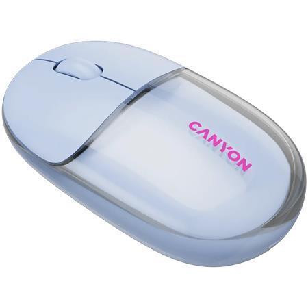 Myš "OnClick 24", modrá, bezdrátová, duální připojení, optická, CANYON CNS-CMSW24BL