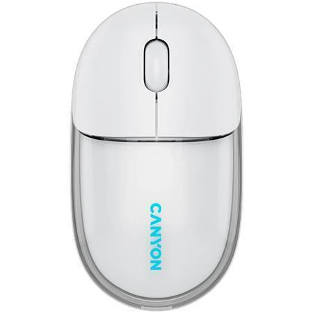 Myš "OnClick 24", bílá, bezdrátová, duální připojení, optická, CANYON CNS-CMSW24W