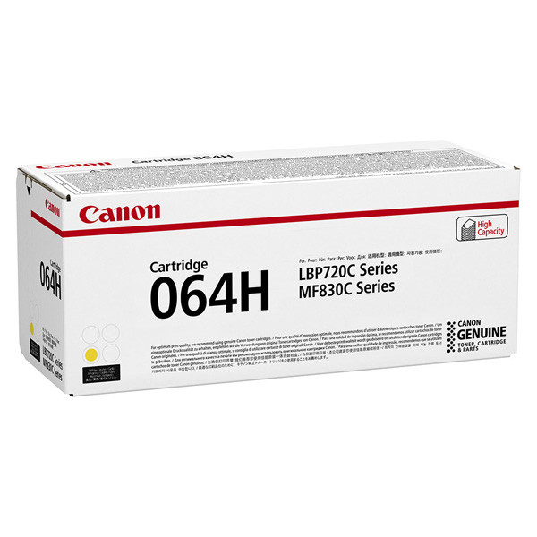 Canon originální toner 064 H Y, 4932C001, yellow, 10500str., high capacity