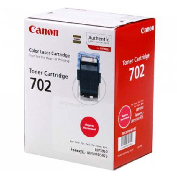 Canon originální toner 702 M, 9643A004, magenta, 10000str.