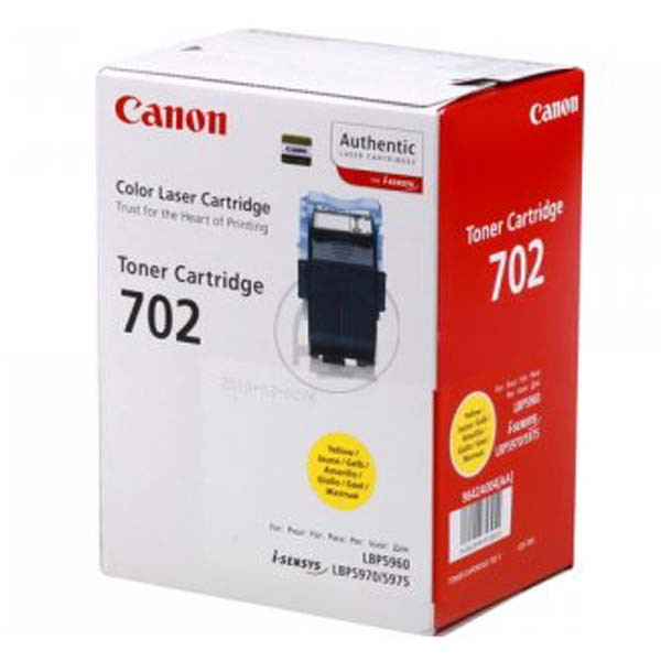 Canon originální toner 702 Y, 9642A004, yellow, 10000str.