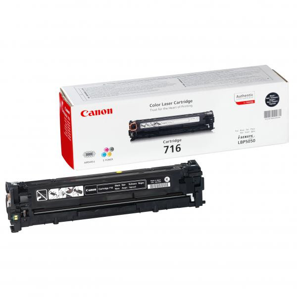 Canon originální toner 716 BK, 1980B002, black, 2300str.