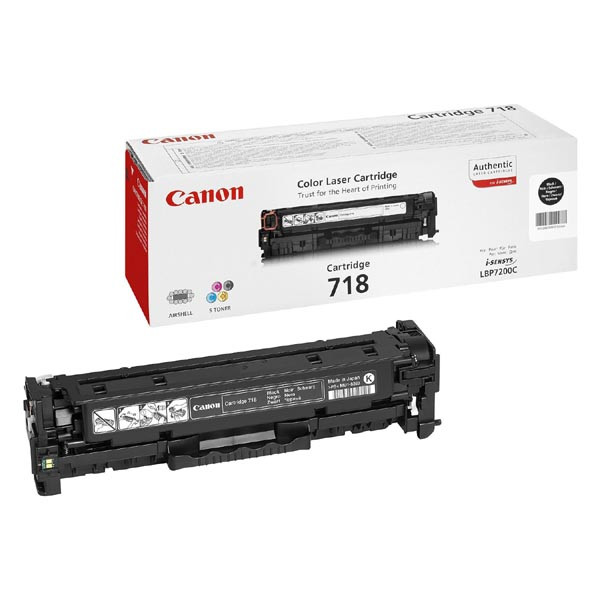 Canon originální toner 718 BK, 2662B005, black, 6800str., dual pack, 2ks